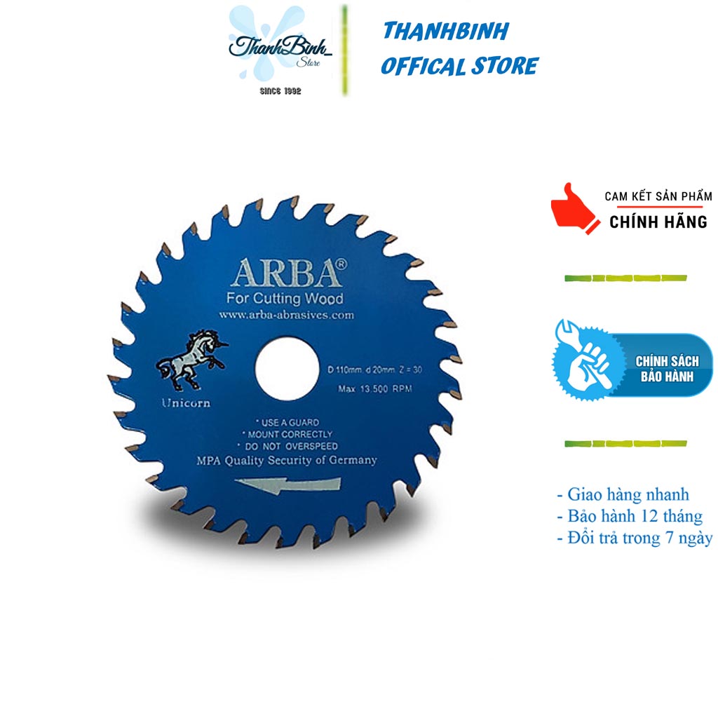 Lưỡi cắt gỗ arba hàng chính hãng- đường kính 100mm