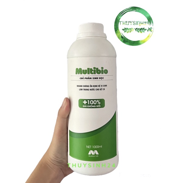 Vi sinh multibio 1000ml | 1 lít vi sinh trong nước khử mùi tanh multi bio lab cho bể thuỷ sinh cá cảnh cao cấp extra bio