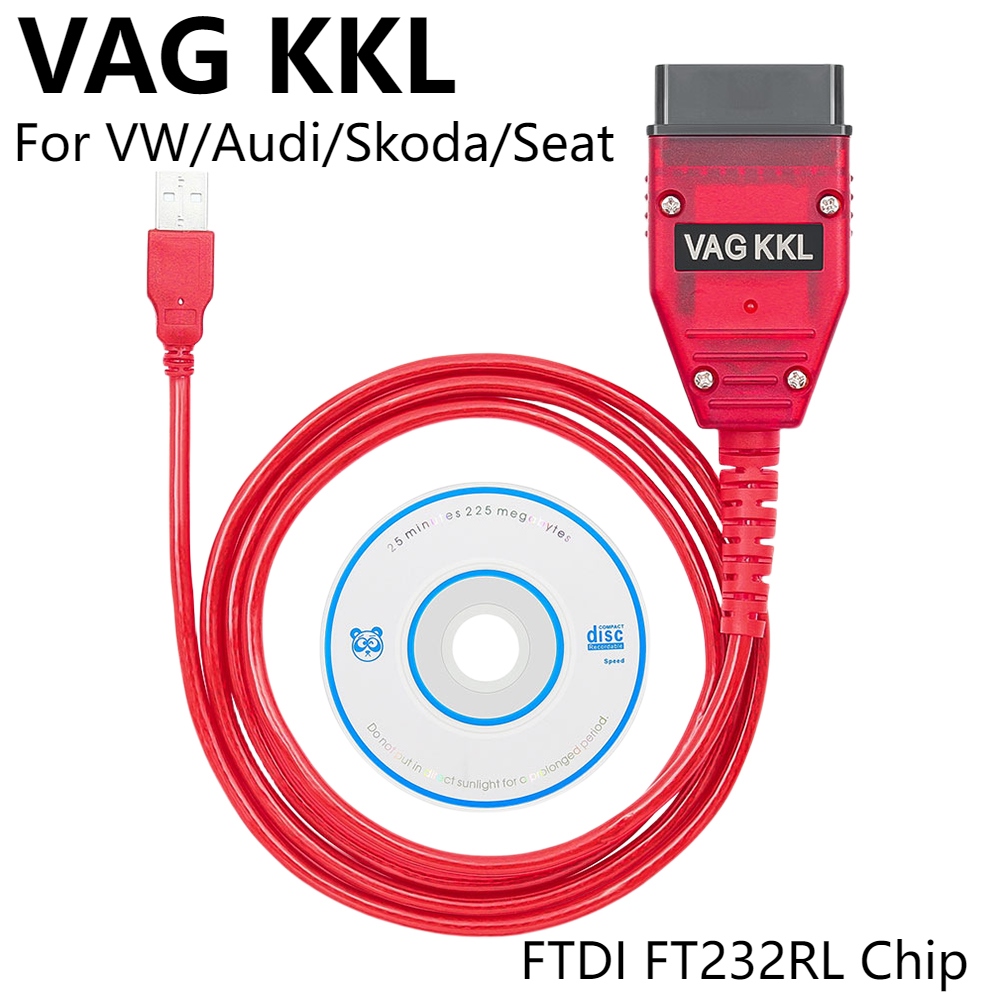 ❉■ For VAG KKL Scanner Tool FTDI FT232RL Chip OBD2 Car Diagnostic Interface Cable USB Car Diagnostic Cable For VW/Audi/Skoda/Seat