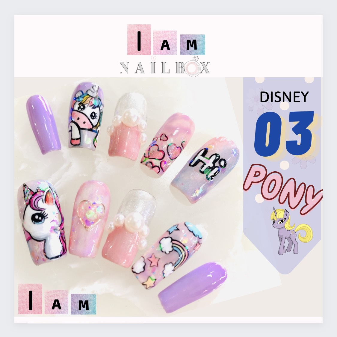 Nailbox thiết kế hoạt hình Ngựa PONY (Disney 03)