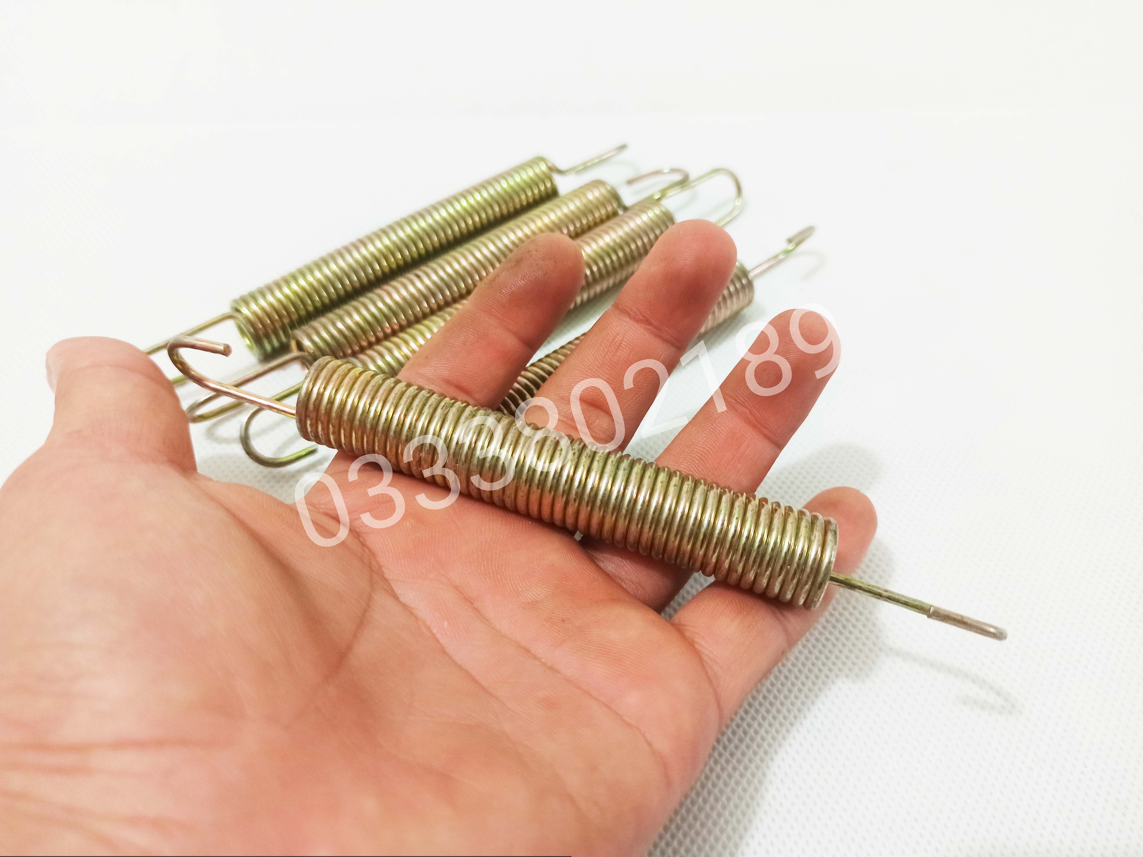 Lò xo kéo 2 đầu móc sợi thép 2mm.