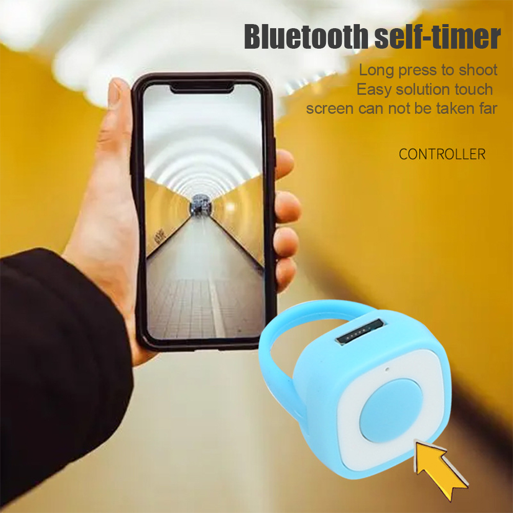 Wireless Remote Phone Ringer Wireless Bluetooth Fingertip Ring Remote Control Phone Selfie Shutter ...