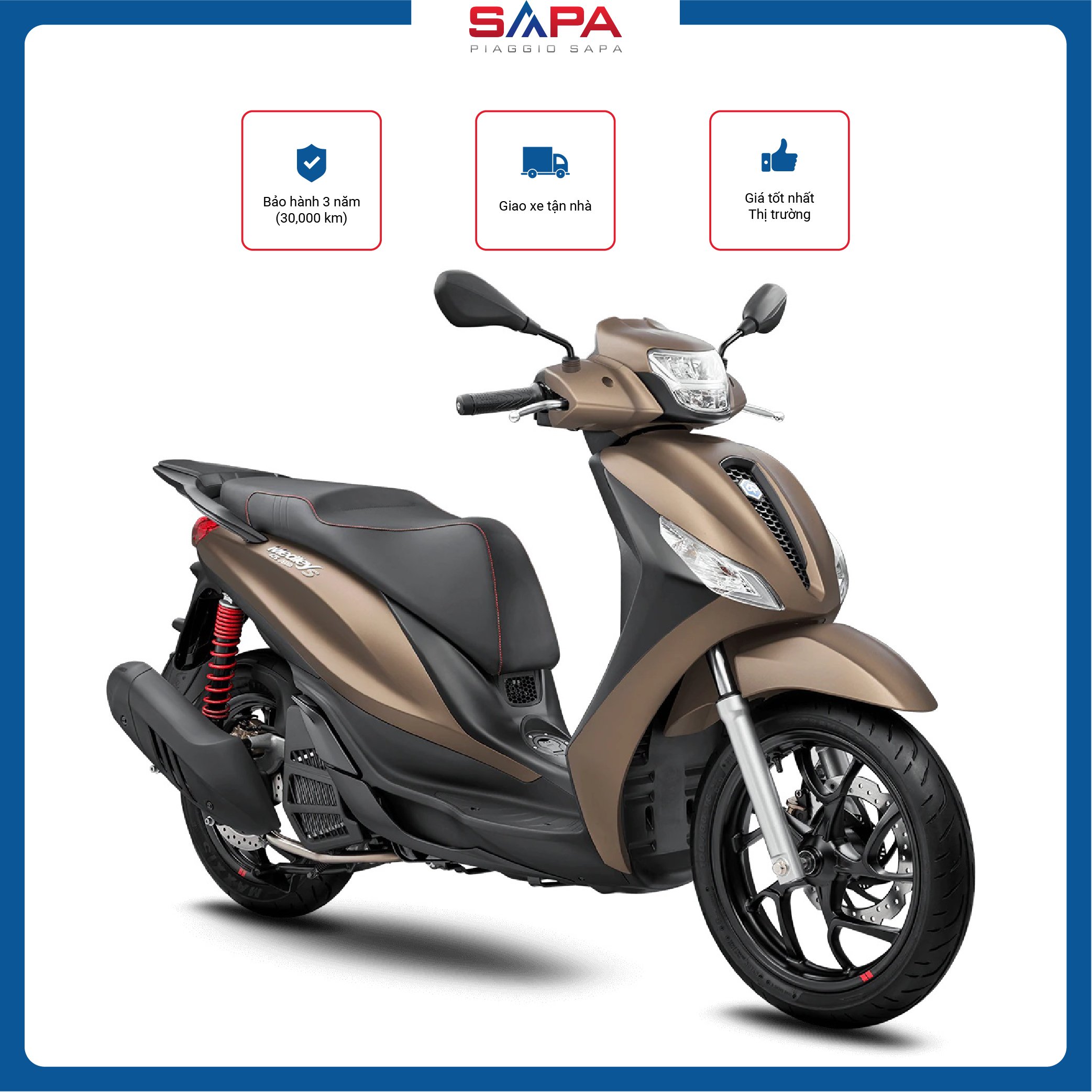Xe máy Piaggio Medley ABS S 125 2022 Màu Đồng