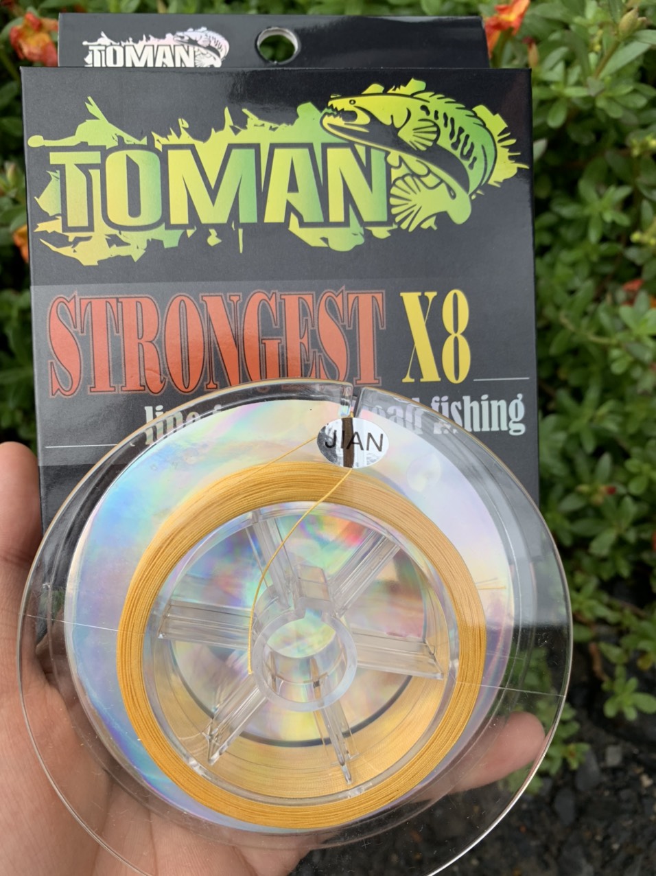 DÂY PE TOMAN STRONGEST X8- DÂY DÙ CÂU LURE