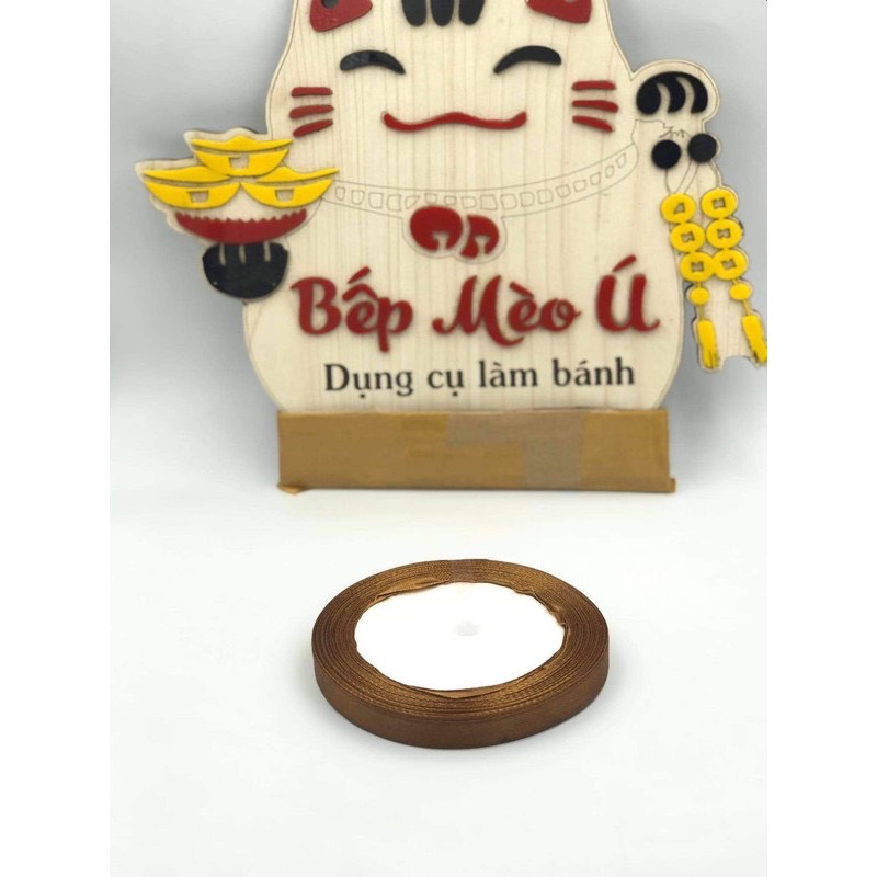 Day ruy băng vải trơn 1cm dài 22m