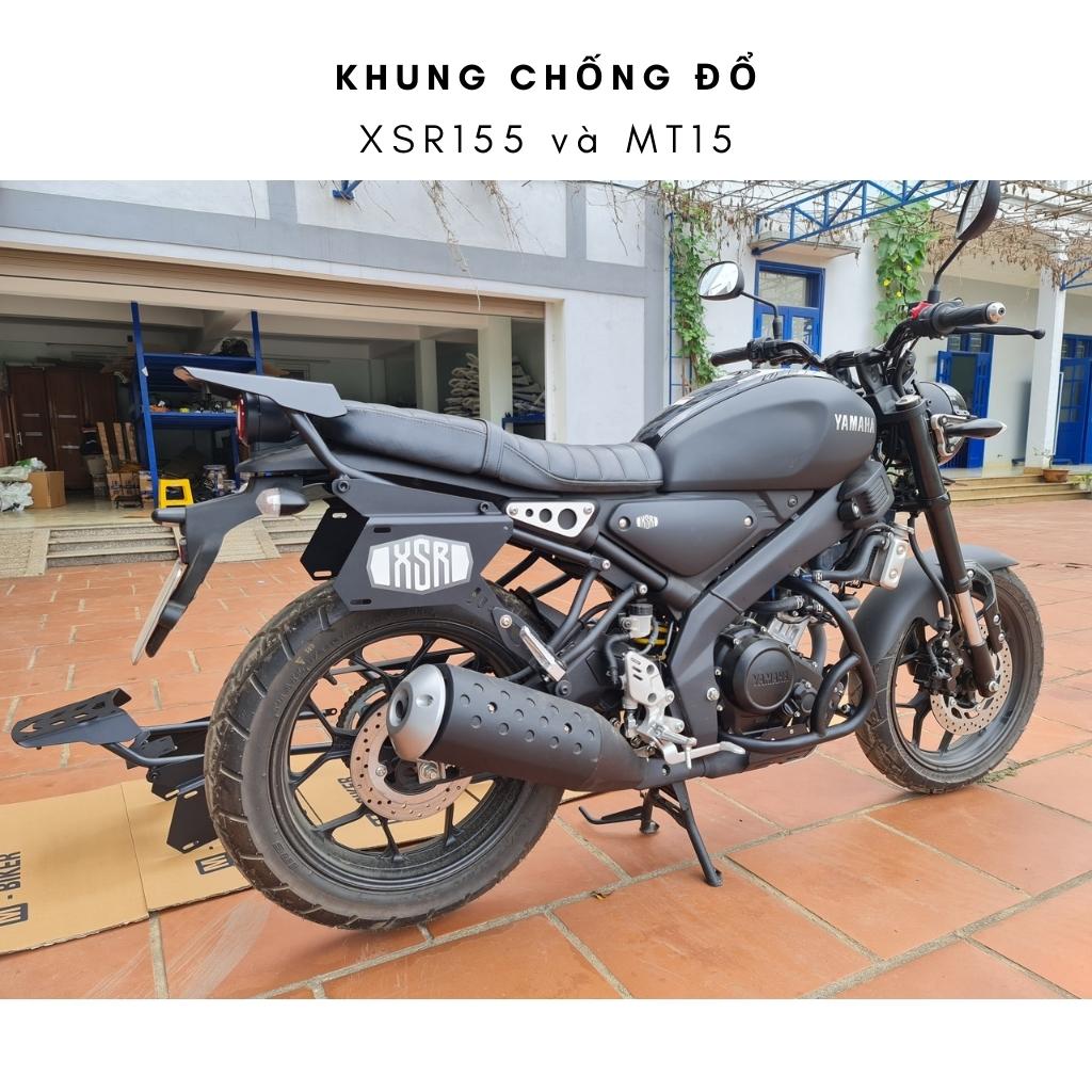 Chống đổ XSR155, MT15, khung bảo vệ xe sơn tĩnh điện màu đen