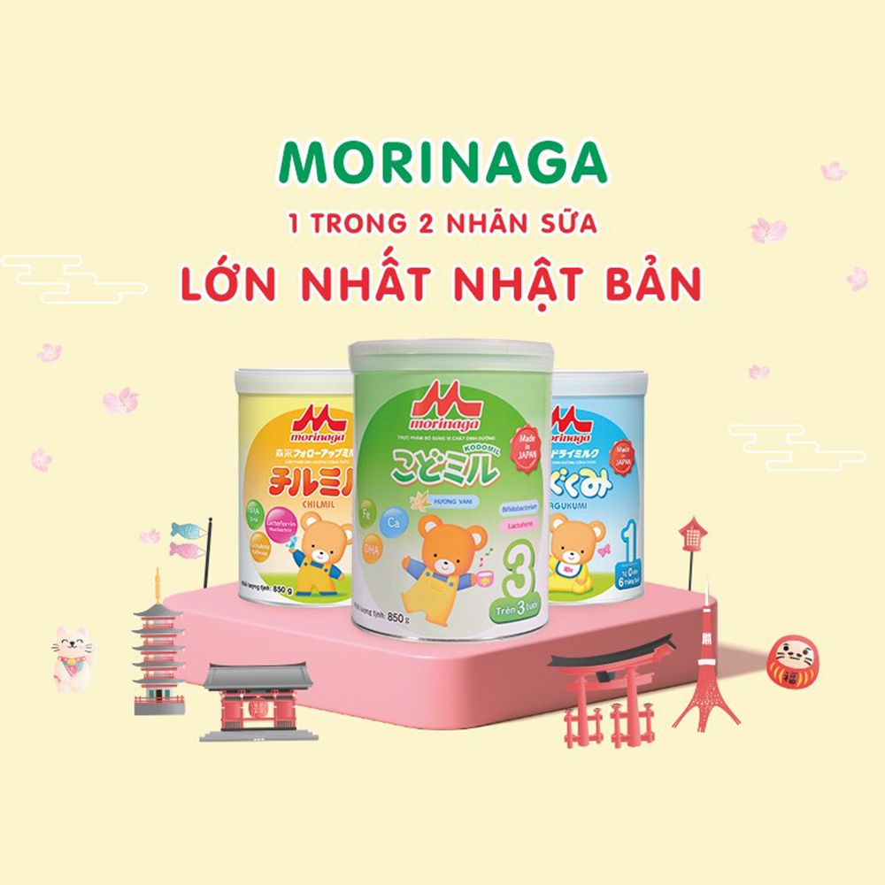 Morinaga số 1 (Hagukumi), 0-6 tháng, 850g