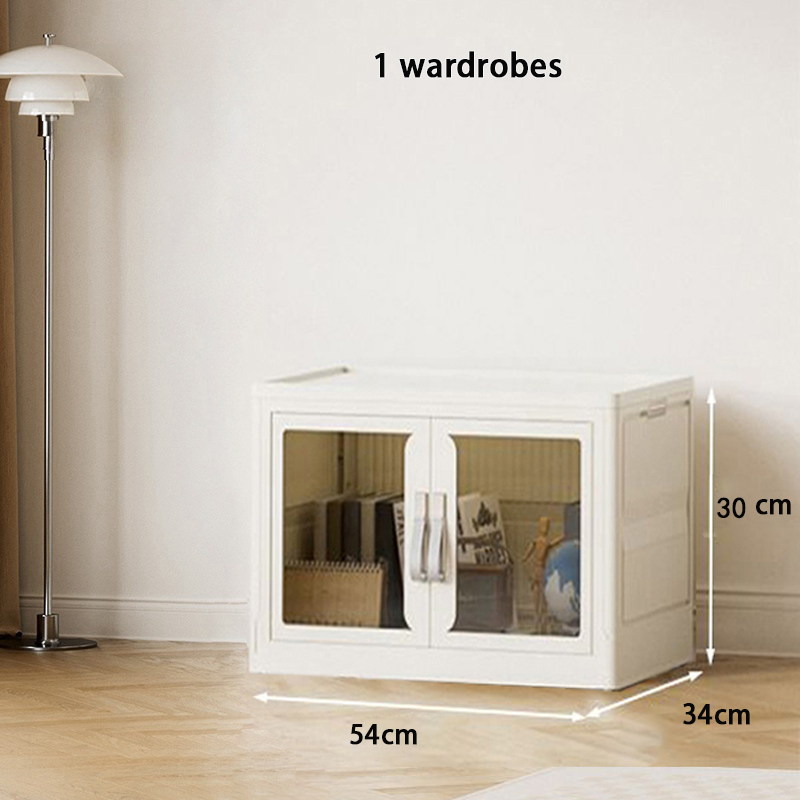 wardrobe Foldable Wardrobe baby wardrobe Transparent double door