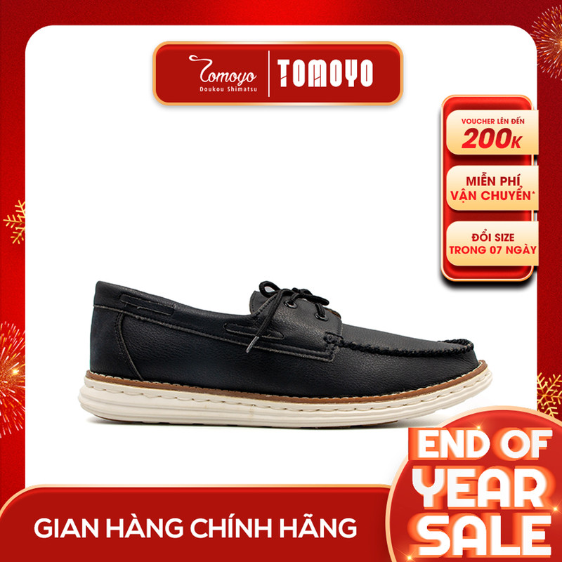 SIÊU SALE 6.6 | Giảm 30% đơn 199k - GIÀY SNEAKER NAM DA BÒ SIÊU NHẸ TOMOYO 01-D