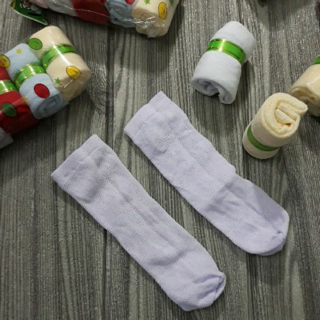 Set 5 đôi tất kẹo cuộn cho bé, từ 0 - 2 tuổi