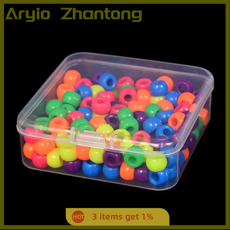 Aryio Mini Boxes Square Clear Plastic Jewelry Storage Case Container Packaging Box for Earrings Rings Beads