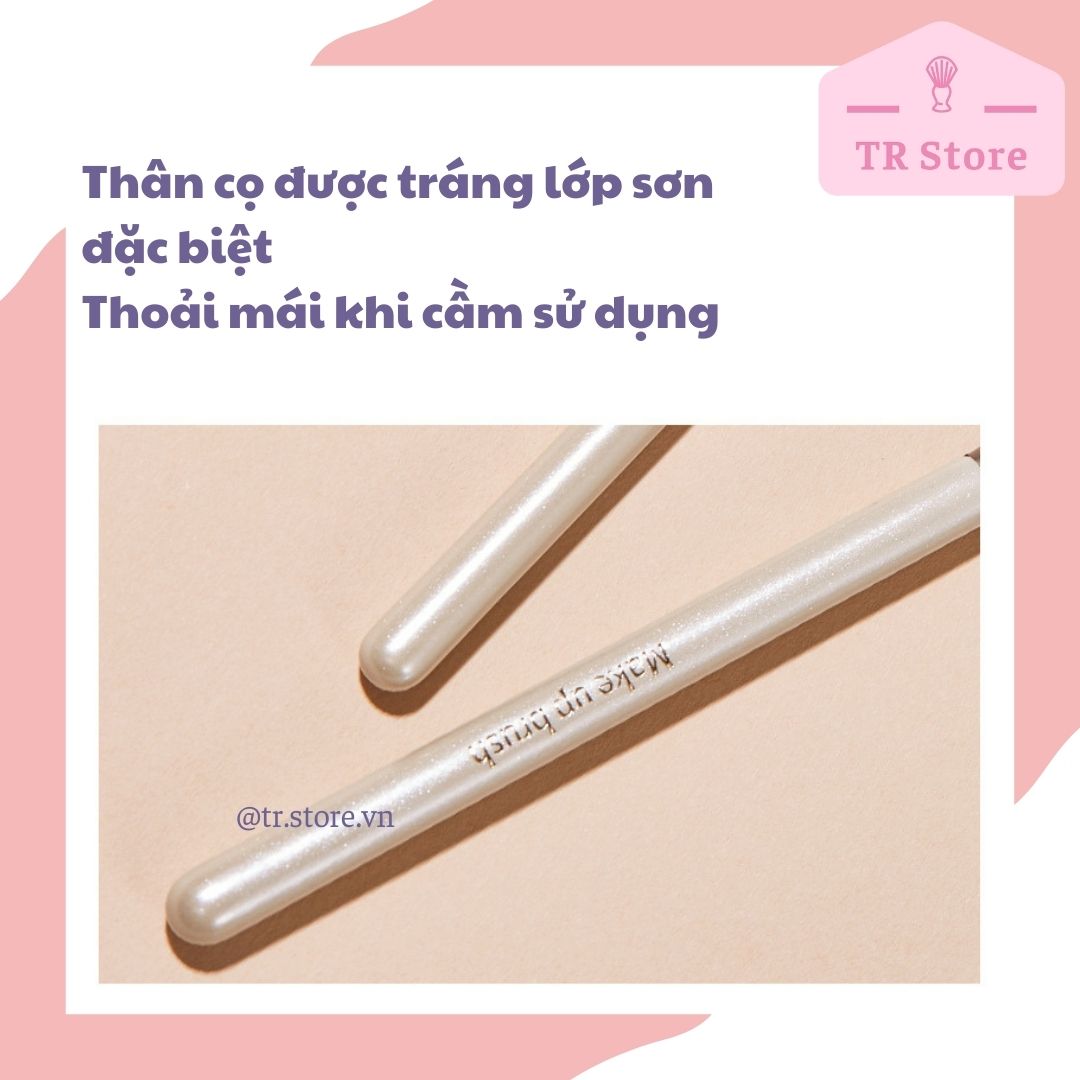 Cọ tán phấn mắt đầu mút Gecomo kèm 2 đầu thay G1098