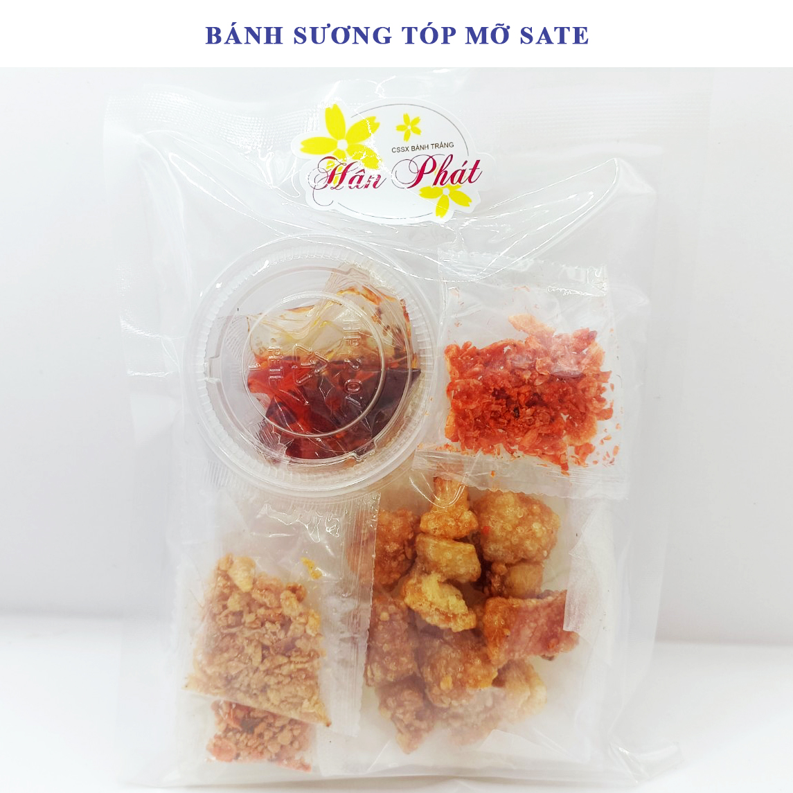 Bánh Tráng tóp mỡ sate