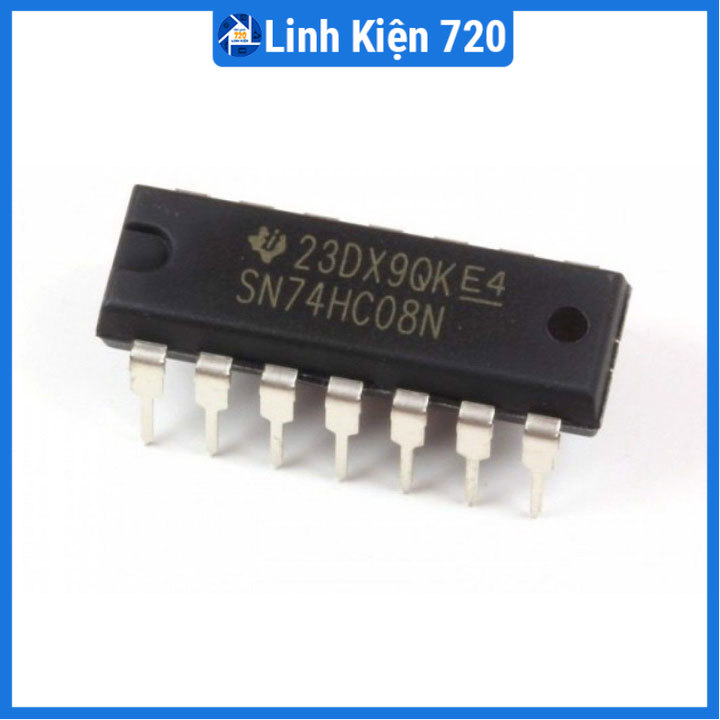 Bộ 2 ic 74hc08 2-input and dip14