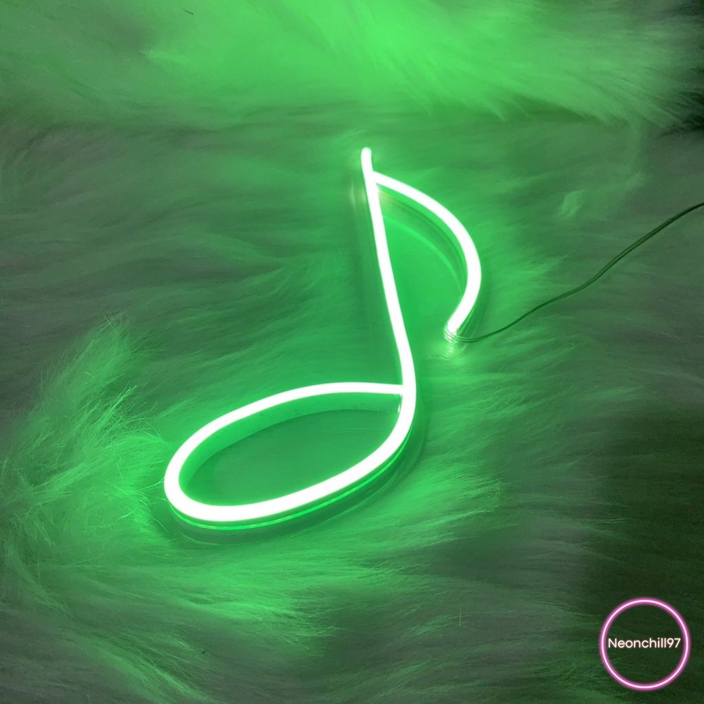 Đèn neon nốt nhac, Neonchill97,27 x 15 cm, Đèn neon trang trí