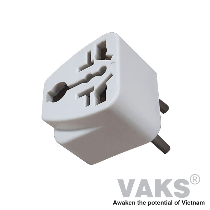 01 cái Phích cắm chuyển đổi 3 chấu thành 2 chấu - Tiến Thành - PC2-2901