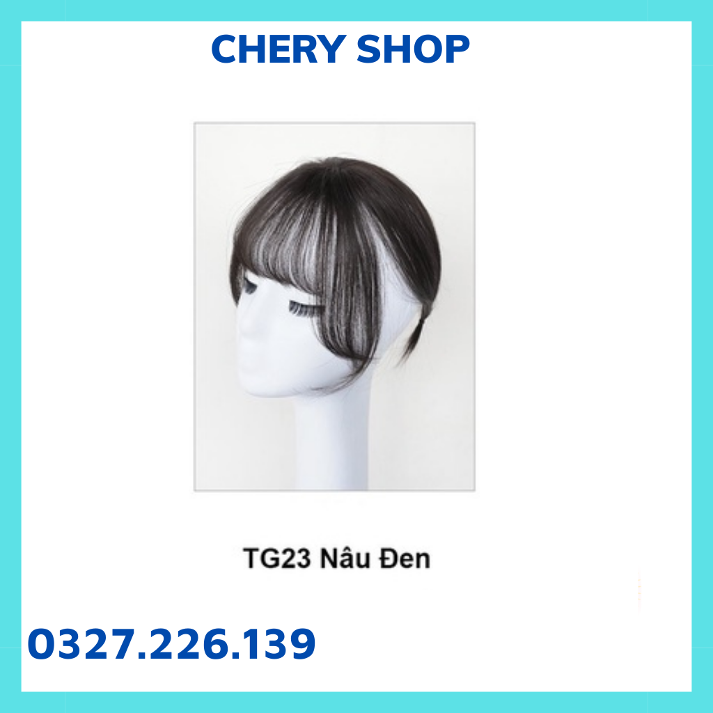 Tóc mái giả, mái giả 3D loại 2 kẹp dày và đẹp làm bằng sợi tơ cao cấp