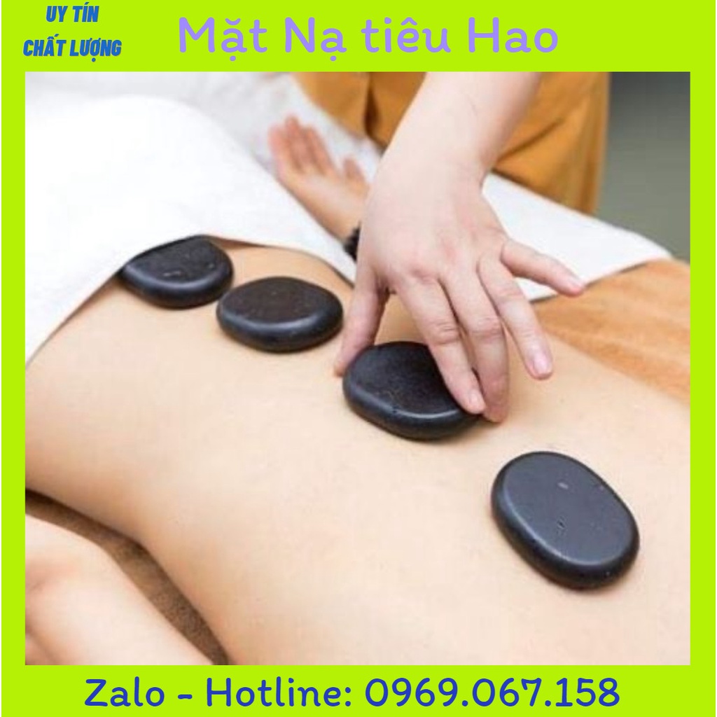 Đá nóng 8*8 masage viện to , đá nóng tự nhiên cao cấp chuyên dùng trong Spa - TMV