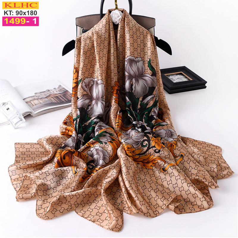 Khăn Choàng Lụa Thời Trang 1002 - Thế Giới Khăn Đẹp - Giá Sỉ