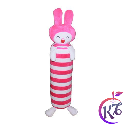 Gối ôm cho bé hình thú con Thỏ size lớn dài 60cm, chất liệu bông cao cấp, êm ái an toàn cho trẻ em - goi nam goi om tre em hinh thu