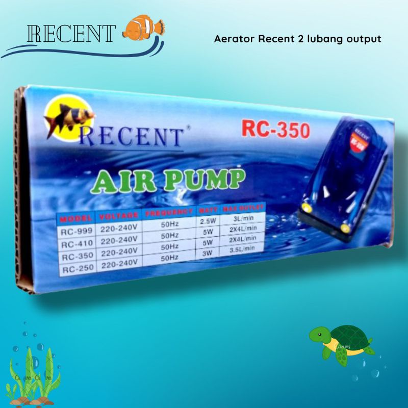 Pompa Udara Airpump aerator RECENT RC 350