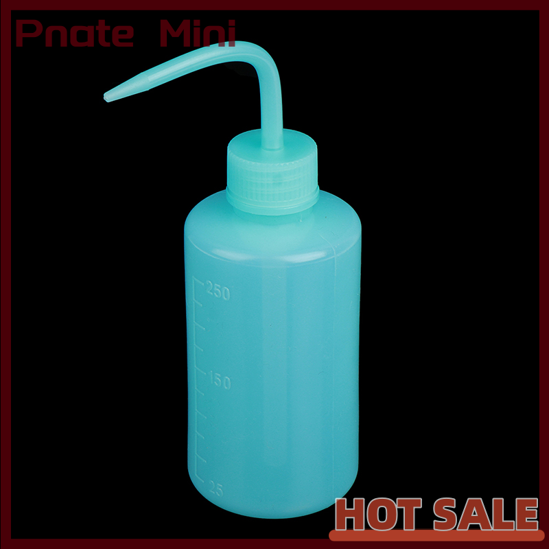 Pnate 1PC Wash Clean Clear White Plastic Green Soap Lab Wash Squeeze Diffuser Bottle