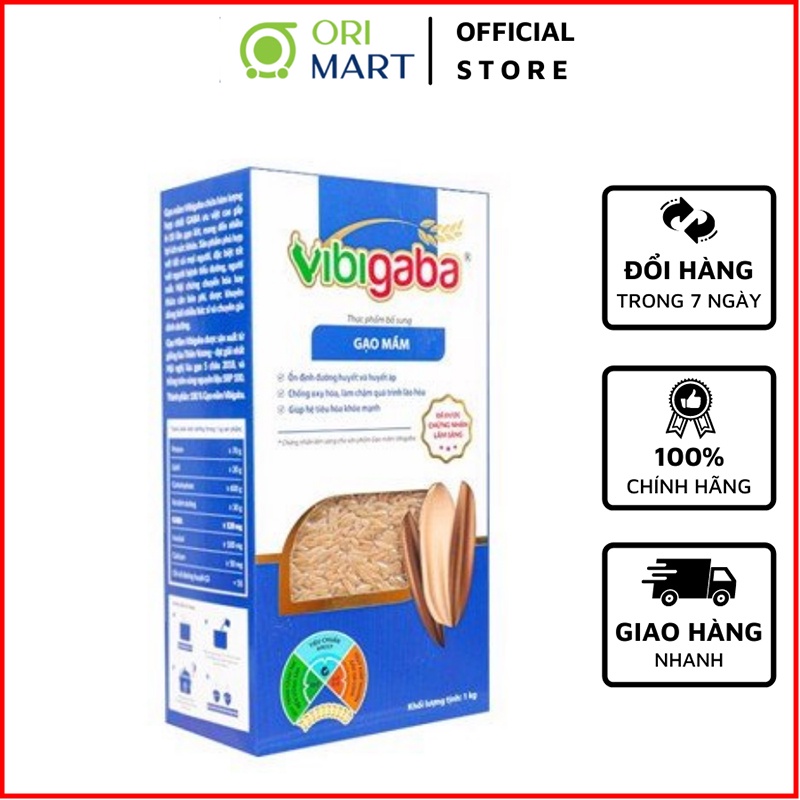 Gạo Mầm Vibigaba Hạt Ngọc Trời Gói 1Kg