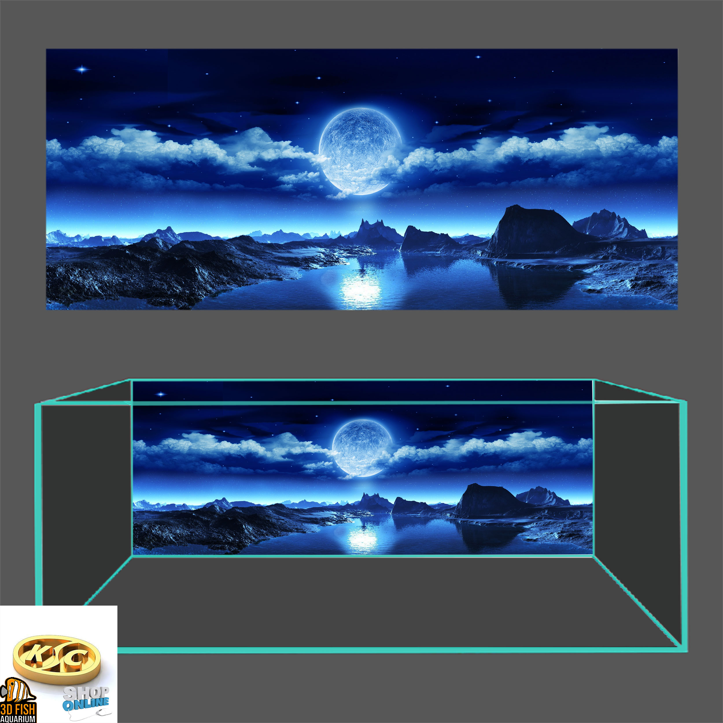 Best seller-painting 3D stickers aquarium fish tank aquarium aquatic/aquarium background poster 3D PVC for fish tank many sizes/HD aquarium background Rocky fish tank background