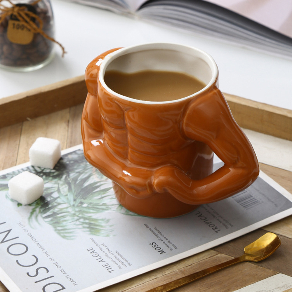Muscle Cup Kitchen Bar Creative Ceramic Cup Creative Personality Cup Cup Cup Men's Ceramic Cup#1 * mug