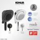 [Music Handshower] KOHLER Moxie Handshower with Wireless Built-in Smart Speaker - Sound by Harman Kardon, Polished Chrome K-R28241T-NKE-CP / Black K-R28241T-NKE-BL. 