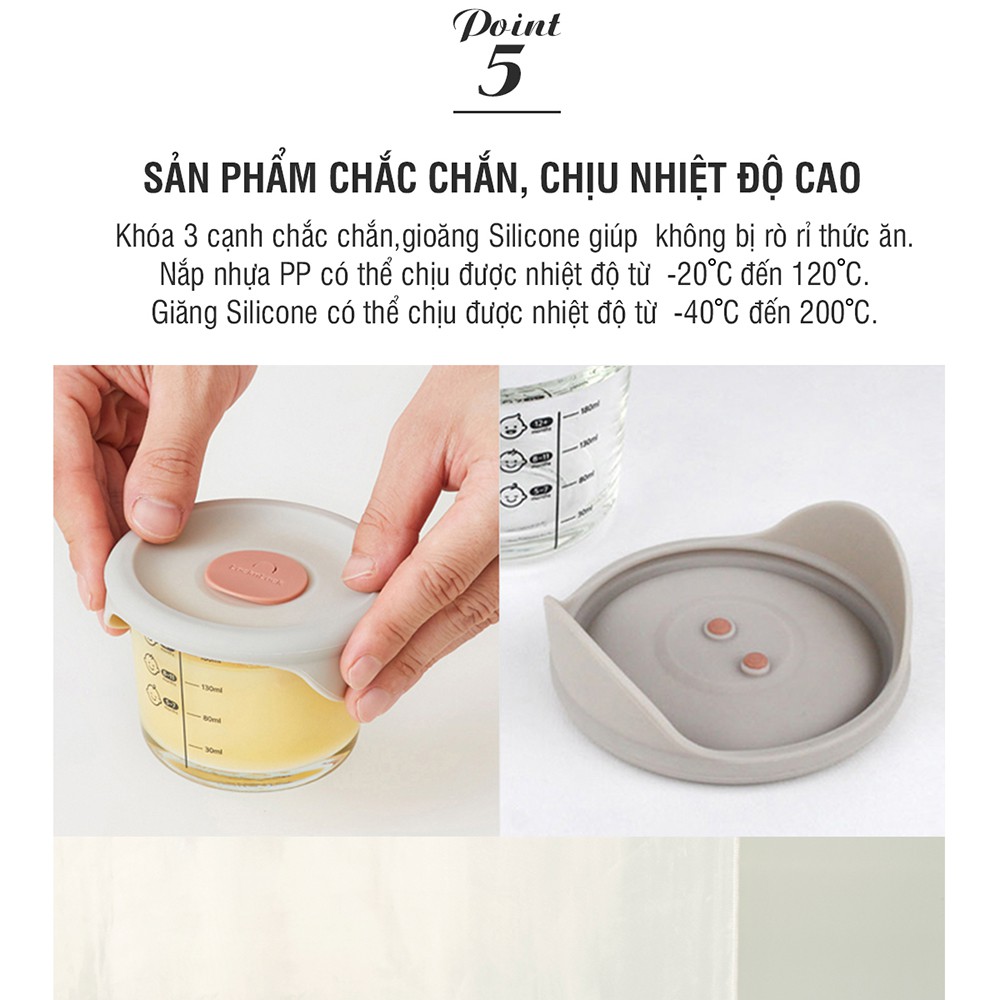 Bộ 3 Hộp Thủy Tinh Lock&Lock Dung Tích 230ml x3 LLG508S3