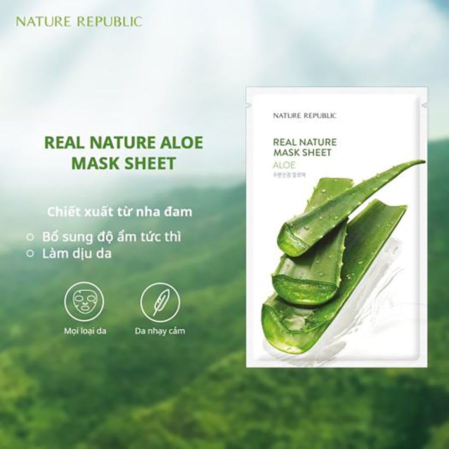 Nature Republic Mặt nạ giấy Real Nature 23ml