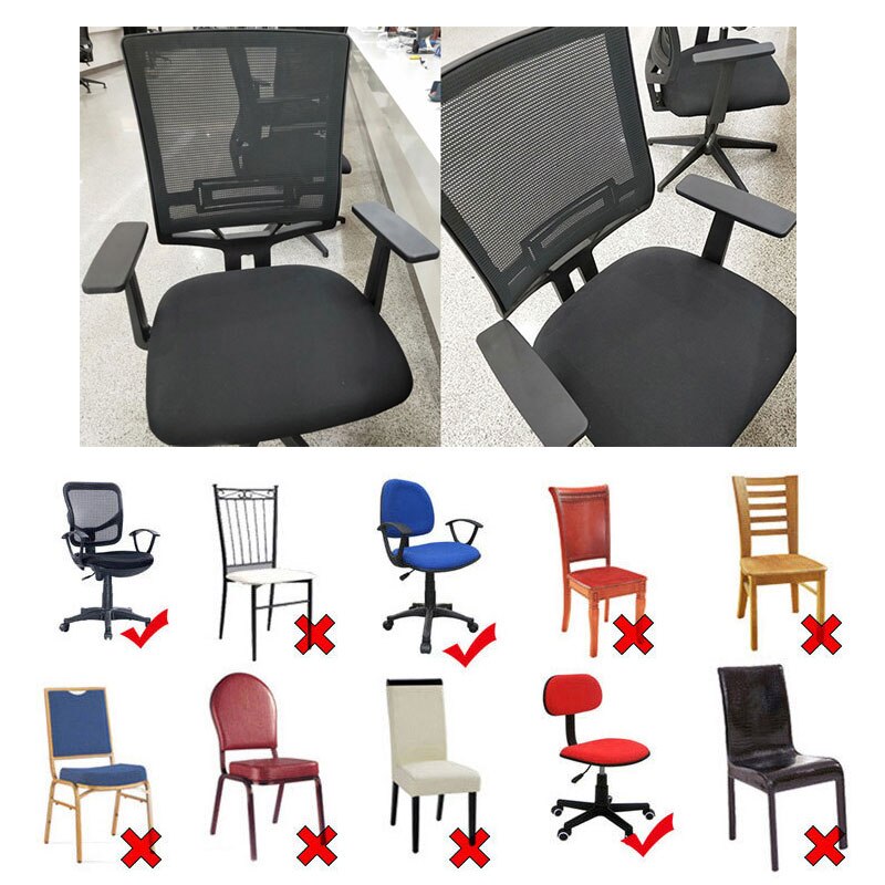 Đàn hồi phổ thông chia Bọc ghế văn phòng tựa lưng Bìa Bọc ghế văn phòng bảo vệ có thể tháo rời căng ghế tách slipcover