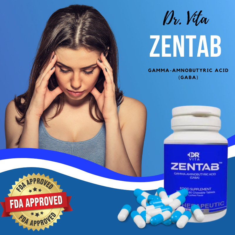 "A Genuine Stress Reliever!" 1 Bottle (60 Chewable Tablets) Zentab for