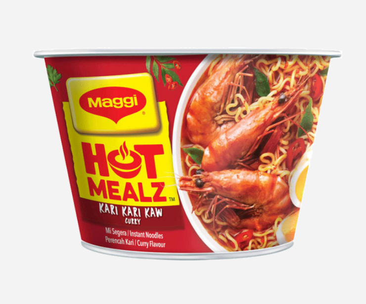 Maggi Hot Mealz Instant Bowl Noodles - Kari Kari Kaw 96g | Lazada Singapore