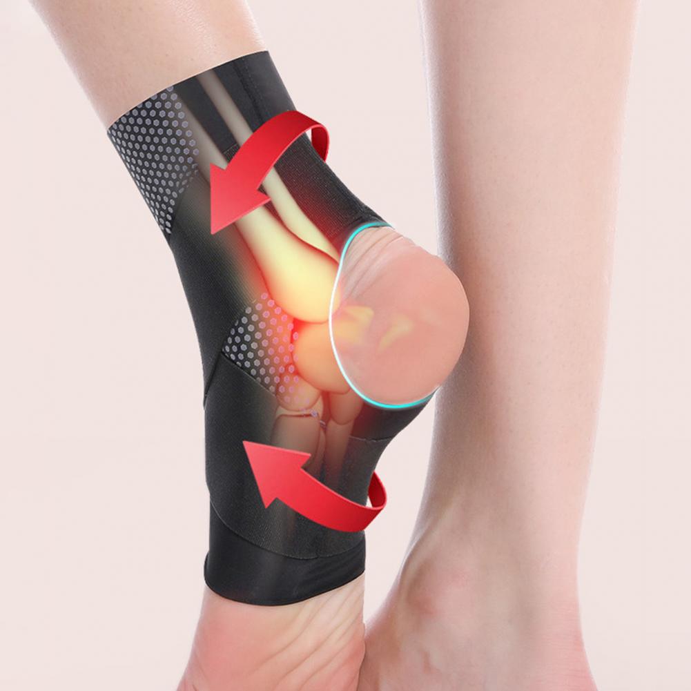 Hàng sẵn có 1PC Băng hỗ trợ mắt cá chân có thể điều chỉnh được bó mắt cá chân Băng cố định bảo vệ để chạy bóng đá bóng rổ dệt kim băng gym quai đeo mắt cá chân