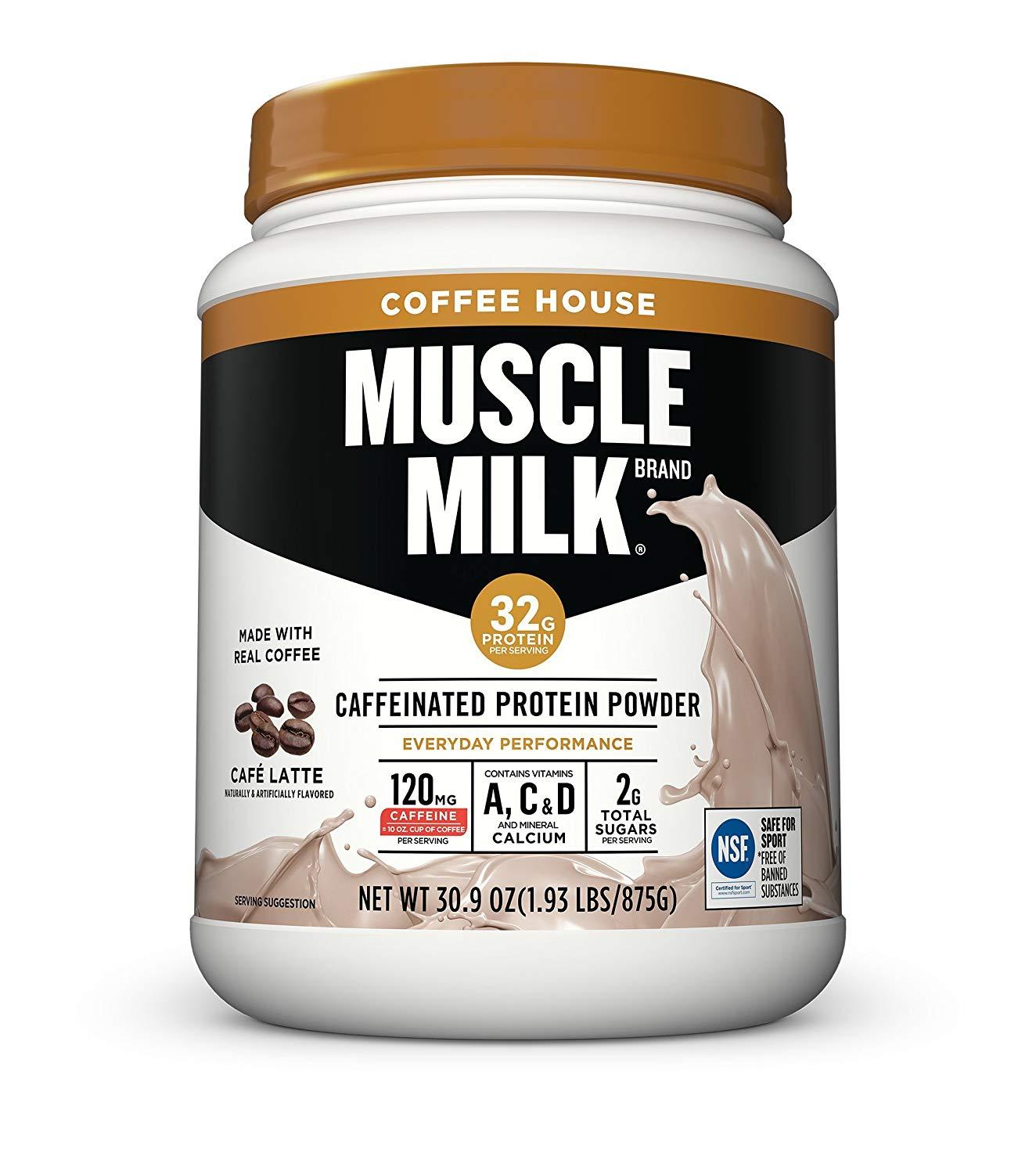 Muscle Milk Coffee House Caffeinated Protein Powder 1.93 Lbs Cafe Latte  FREE Shipping 2-3 Days by Racepack | Lazada Singapore