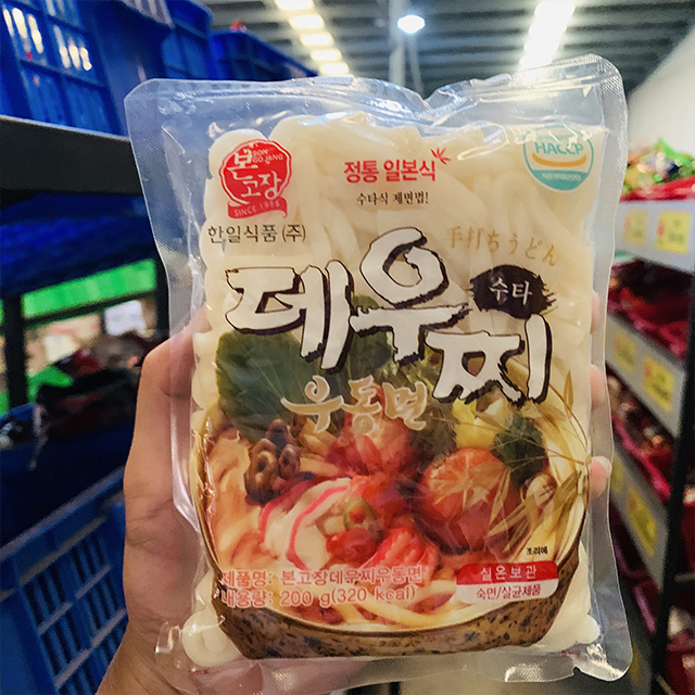 Mì Udon Deuchi, Bongojang Hanil Hàn Quốc (200g/gói - Mì tươi không vị)