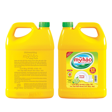 Nước rửa chén hương chanh Mỹ Hảo can 3.8kg