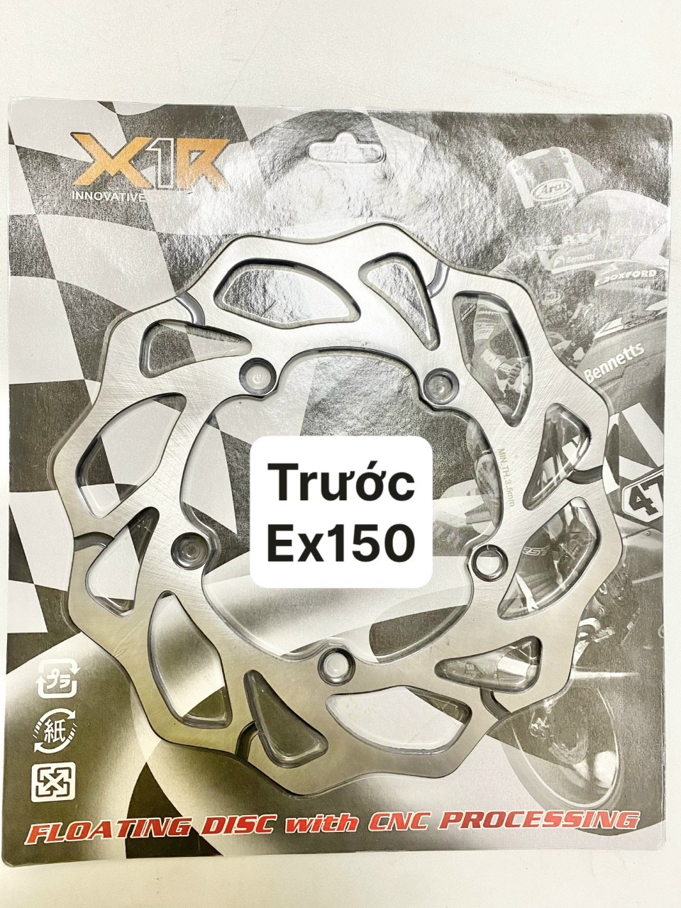 DĨA THẮNG TRƯỚC SAU EX150 KIỂU X1R
