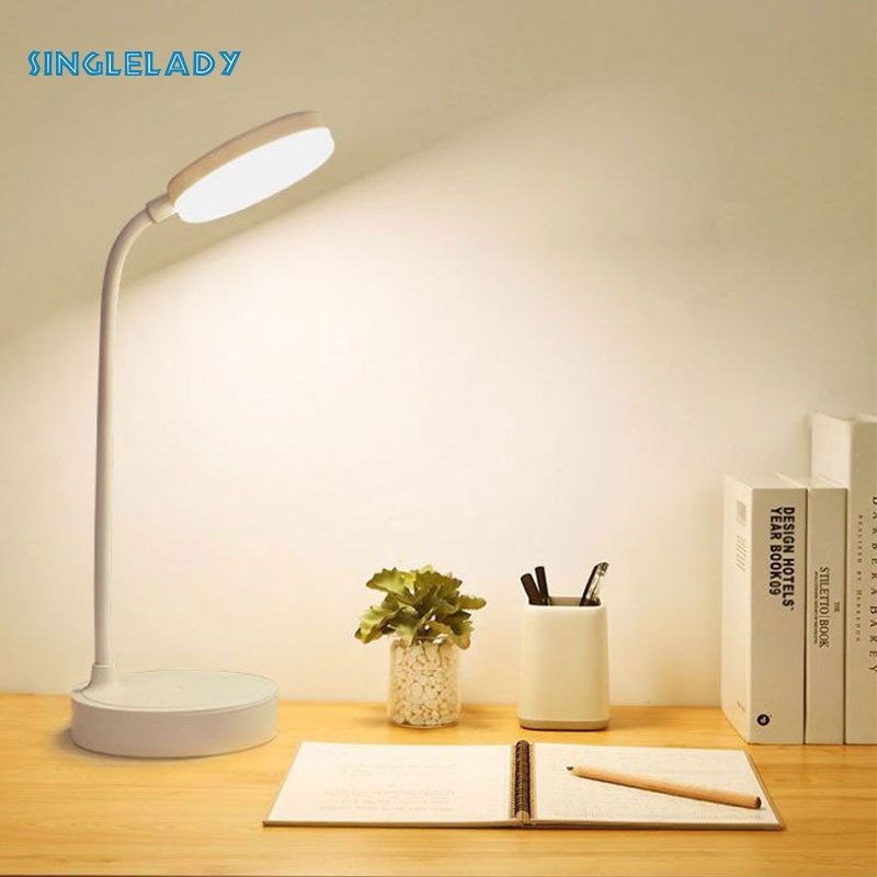 SINGLELADY [Miễn Phí Vận Chuyển]LED Eye Protection Desk Lamp for Learning, USB Night Light, Student Desktop, Creative Reading, Charging, Pat Lamp