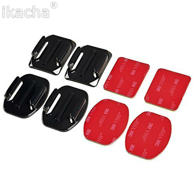 %E3%80%90VogueVenture%E3%80%912pcs%20Flat+2pcs%20Curved%20Adhesive%20Sticky%20Mount%20Set%20Sticker%20For%20Gopro%20Hero%207%20Camera%20Sport%20Dv%20SJ4000%20-%20Image%202