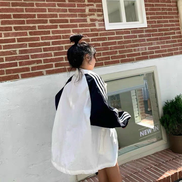 Áo Khoác Dù 2 Lớp Form Rộng Unisex Cổ Trụ Phối 2 Tông Màu Cá Tính Thời Trang Mùa Hè Chống Nắng, Chống Gió Siêu Đẹp. UT