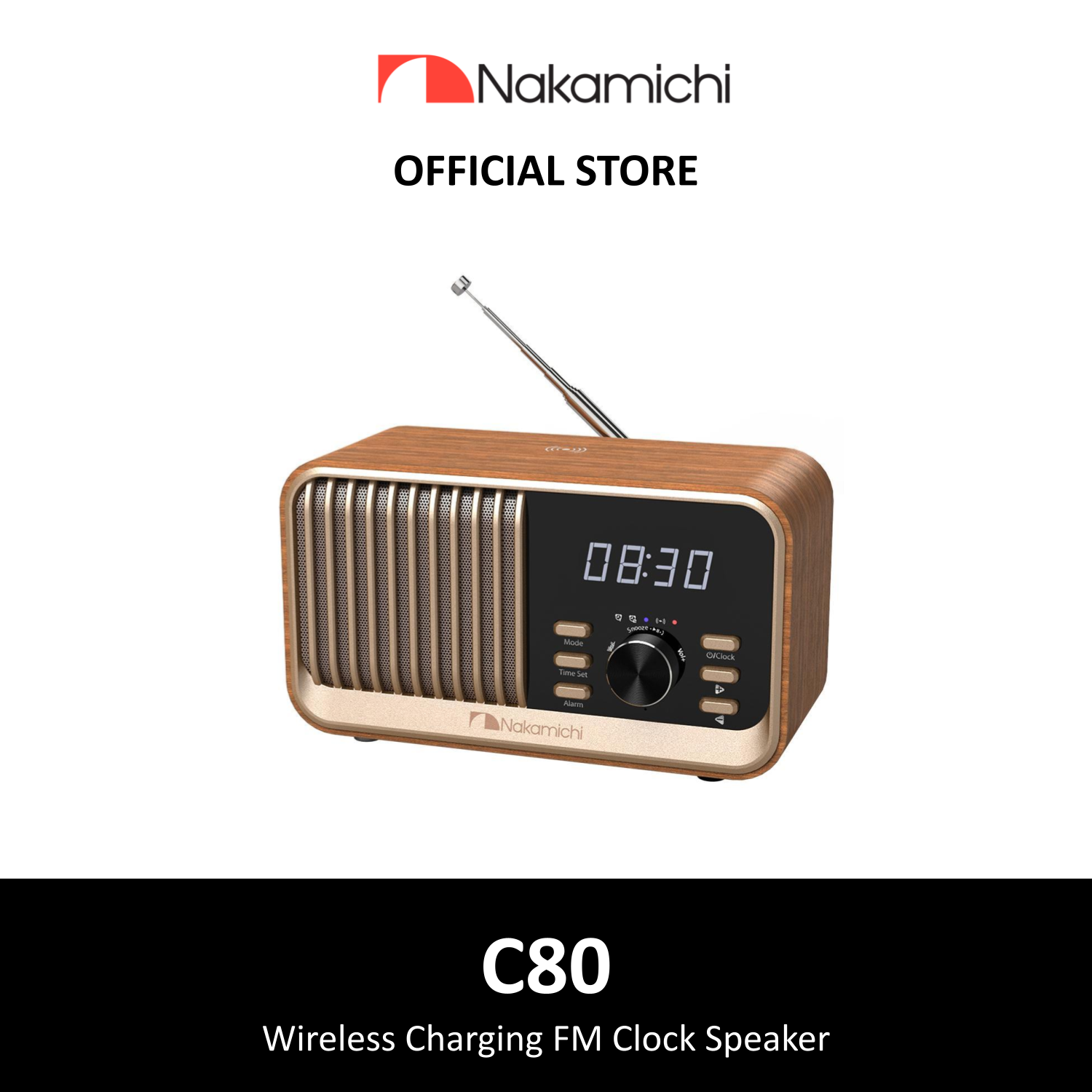 Nakamichi Wireless Charging Radio Clock Speaker | Lazada Singapore