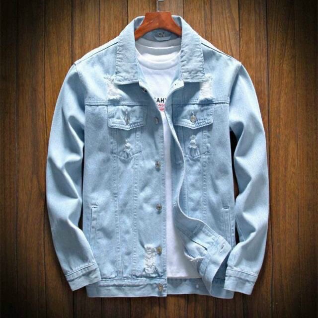 [HCM]Áo khoác jean nam form chuẩn Hàn Quốc áo khoác denim nam chất vải cực đẹp thiết kế năng động thời trang Binstore94 BS385