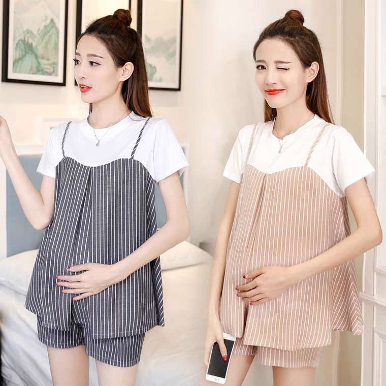 bộ đồ mặc bầu và sau sinh mới 2022