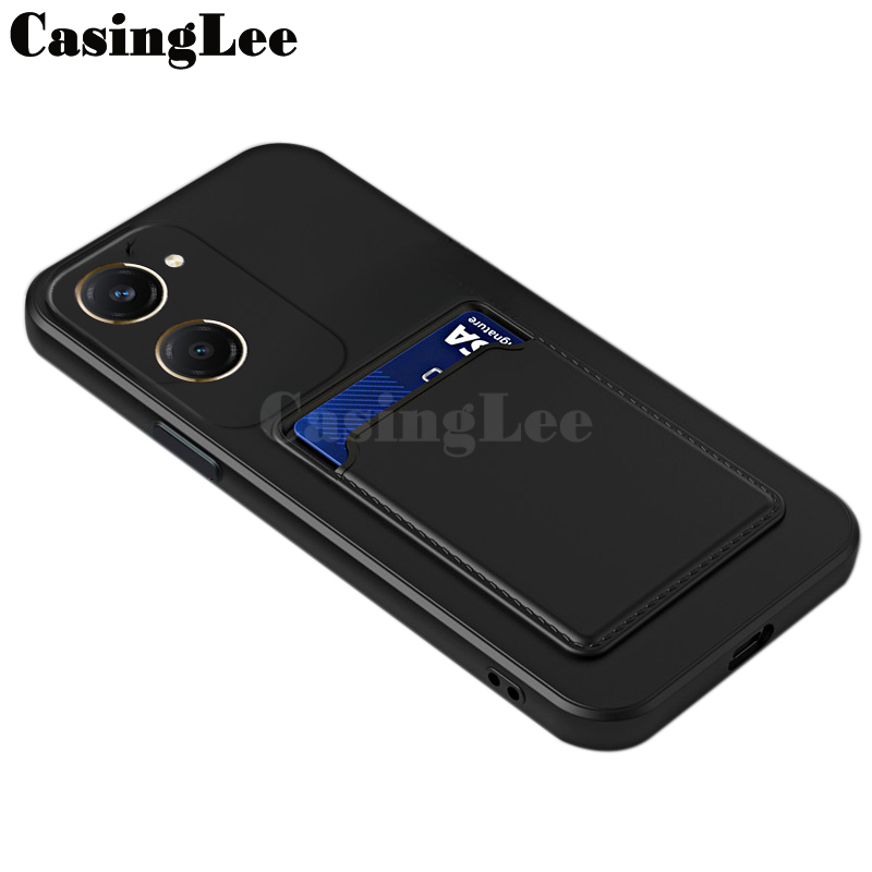For Vivo Y03T Case Soft Card Holder Slot Silicone Wallet For Vivo Y03T Back cover Phone Cases.