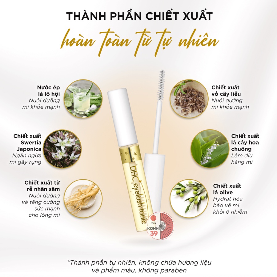 Tinh chất dưỡng mi DHC Eyelash tonic 3.5ml và 6.5ml - Konni39