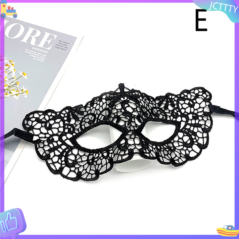 🎁 JCTTTY 🎀 Mặt nạ hóa trang ren rỗng cho nữ mặt nạ hóa trang Halloween gợi cảm