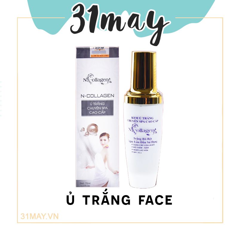 Kem ủ trắng face n collagen - ủ trắng chuyên spa cao cấp n collagen chính hãng